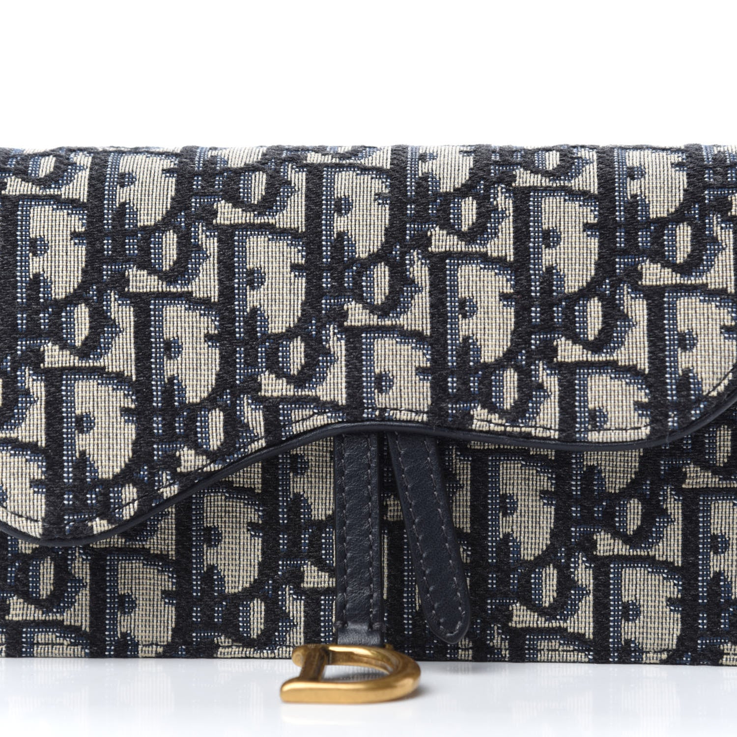 Christian Dior Oblique Saddle Belt Bag Blue 10 of 11