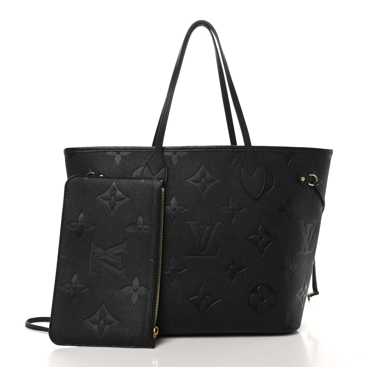 Louis Vuitton Empreinte Monogram Giant Neverfull MM Black 3 of 10
