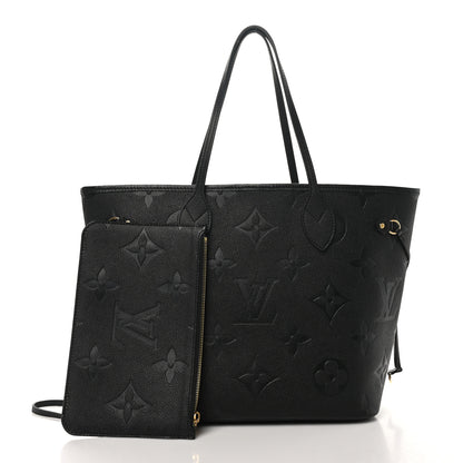 Louis Vuitton Empreinte Monogram Giant Neverfull MM Black 3 of 10