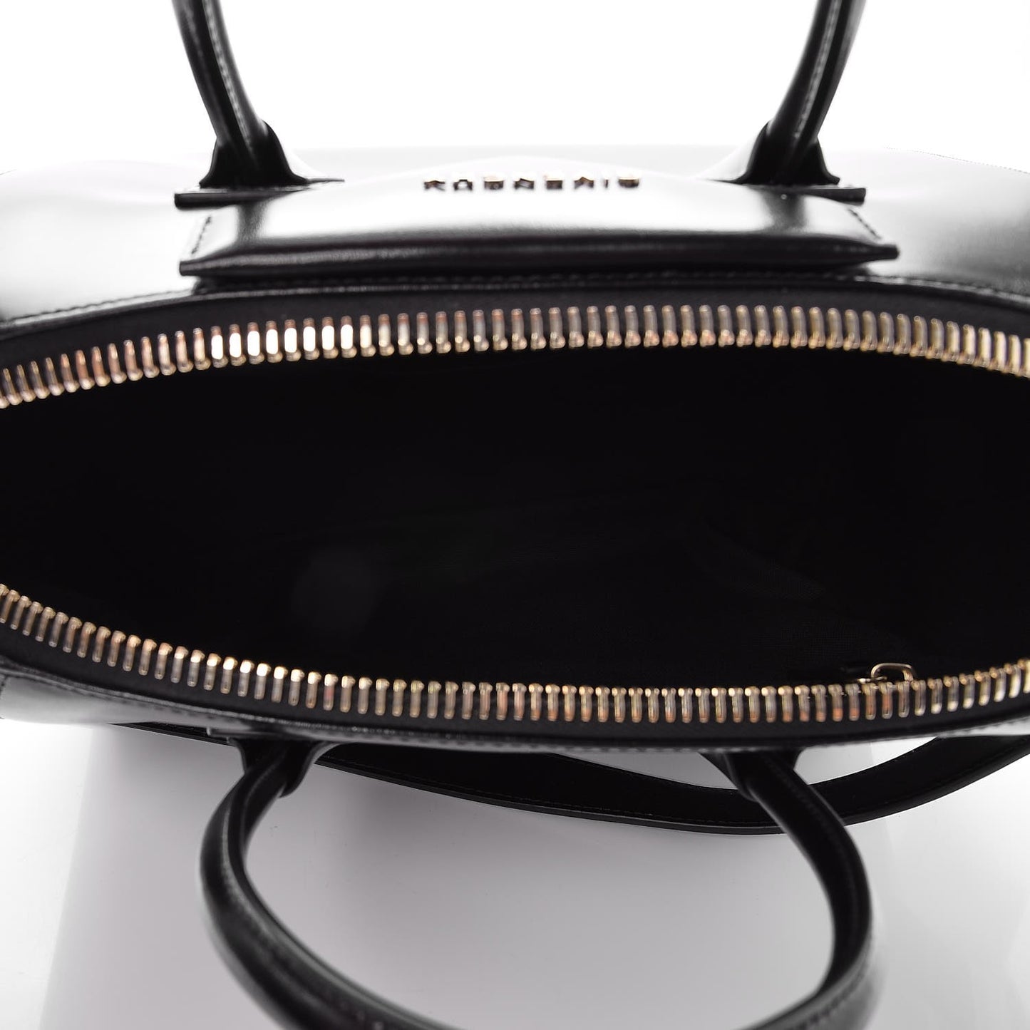 Shiny Lord Calfskin Medium Antigona Black