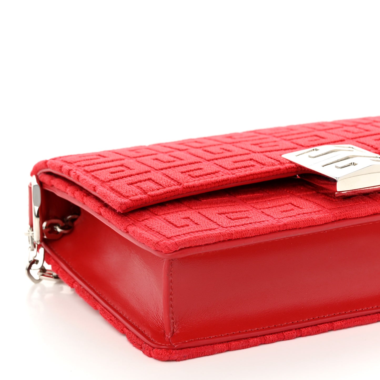 Woven 4G Embossed 4G Crossbody Red