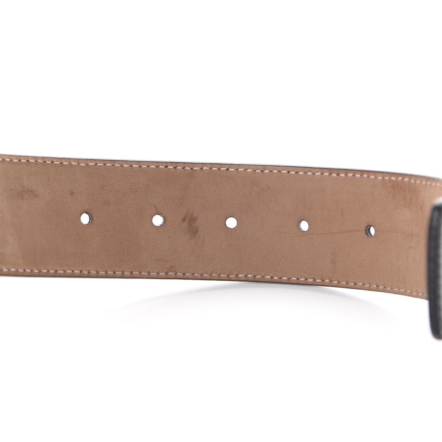 Gucci Imprime Monogram Interlocking G Belt 95 38 Black 5 of 7