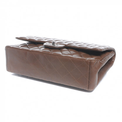 Chanel Lambskin Maxi Double Flap Brown 5 of 8