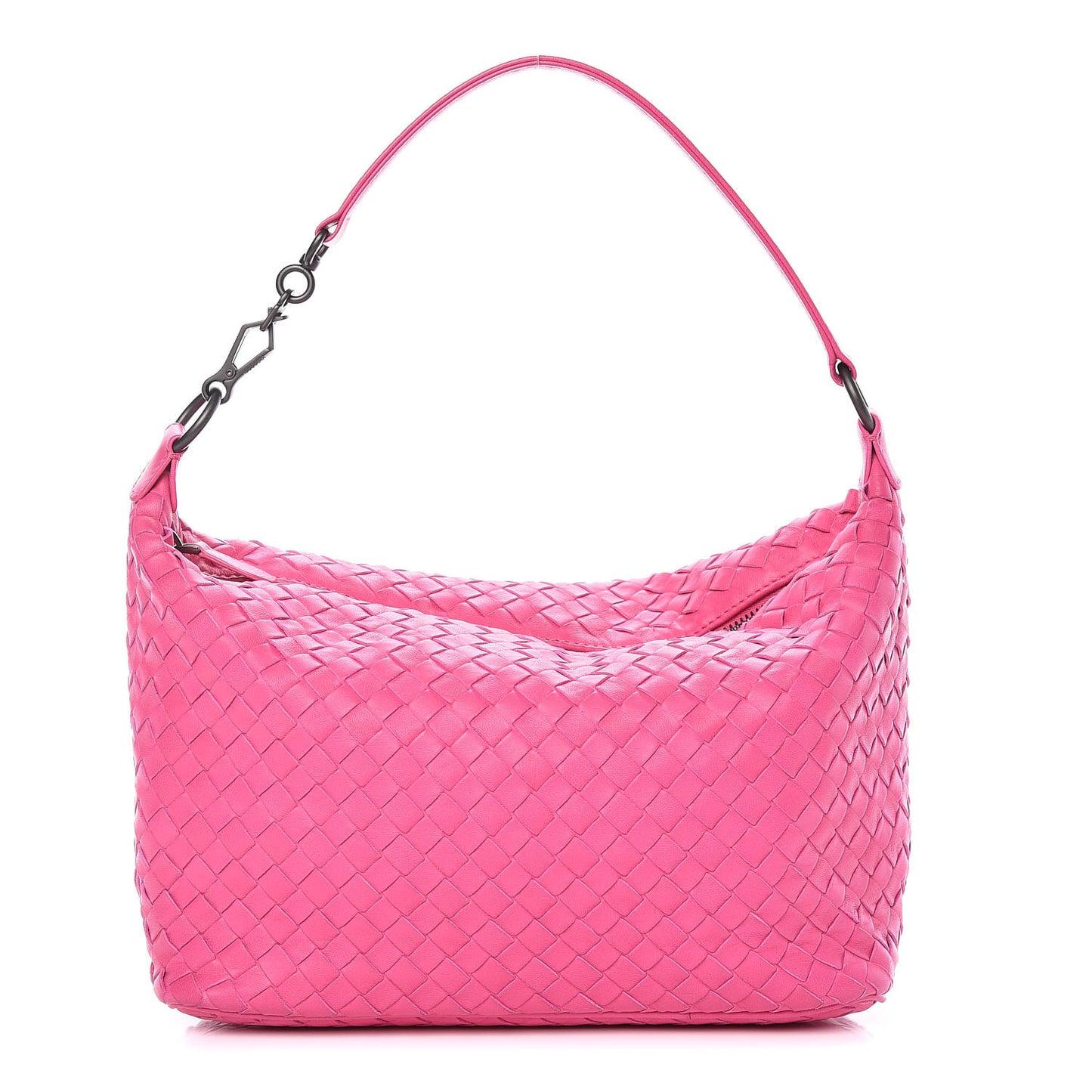 Nappa Intrecciato Small Shoulder Bag Rosa Shock