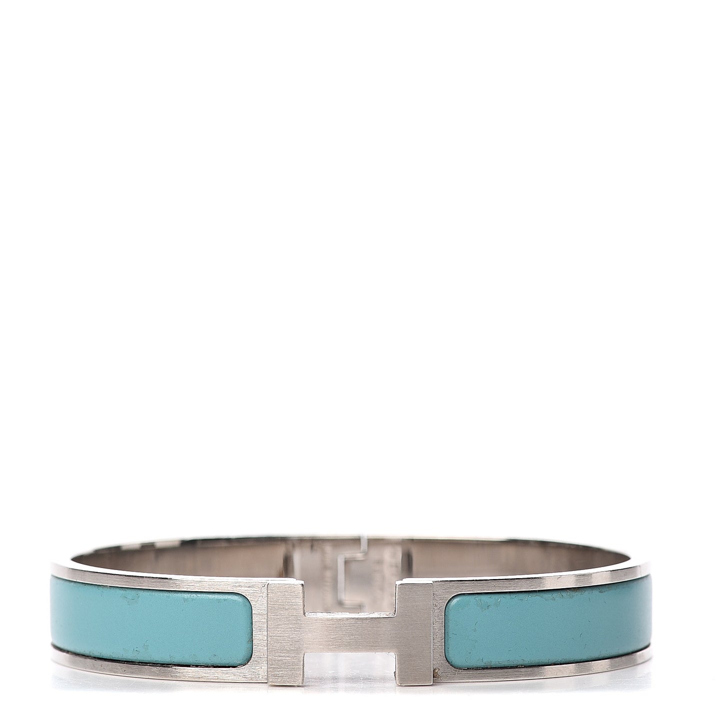 Matte Enamel Narrow Clic Clac HH Bracelet GM Lagon