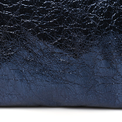 Stella McCartney Metallic Crackle Falabella Fold Over Tote Navy 8 of 10
