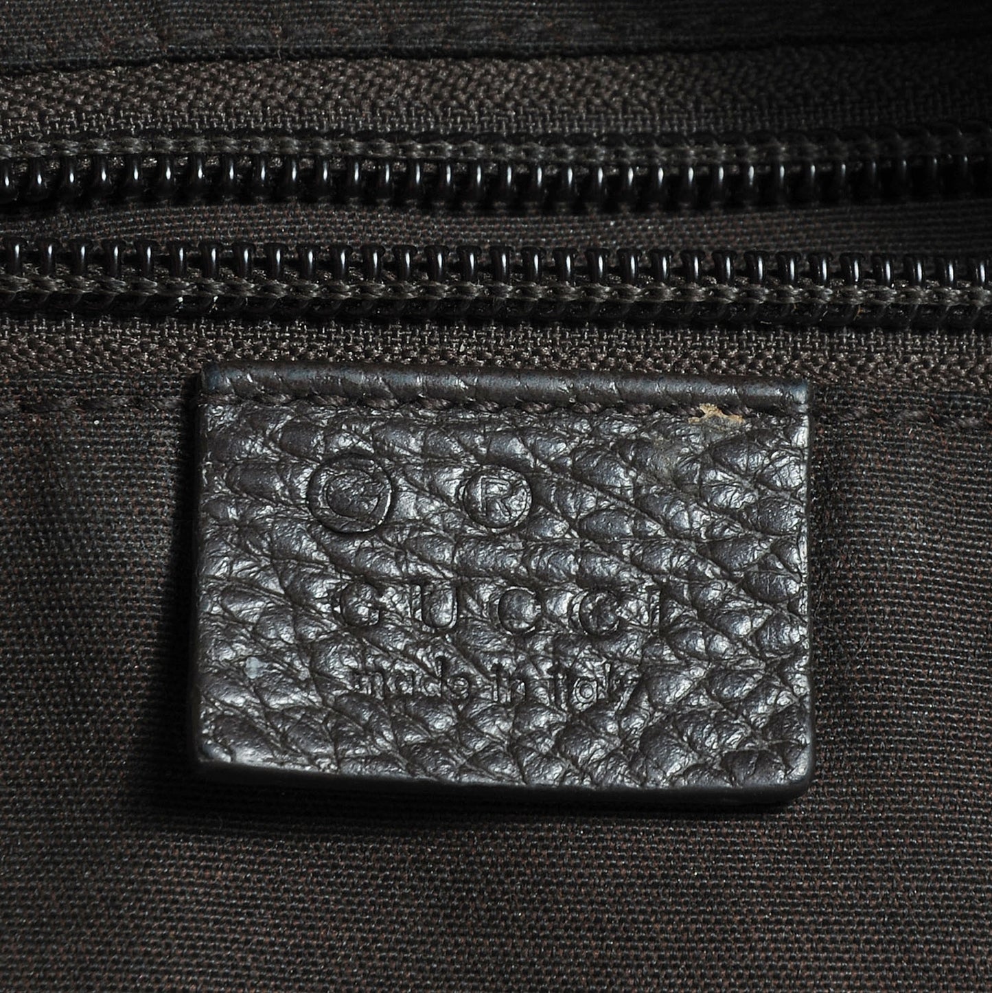 Crystal Monogram Messenger Bag Brown