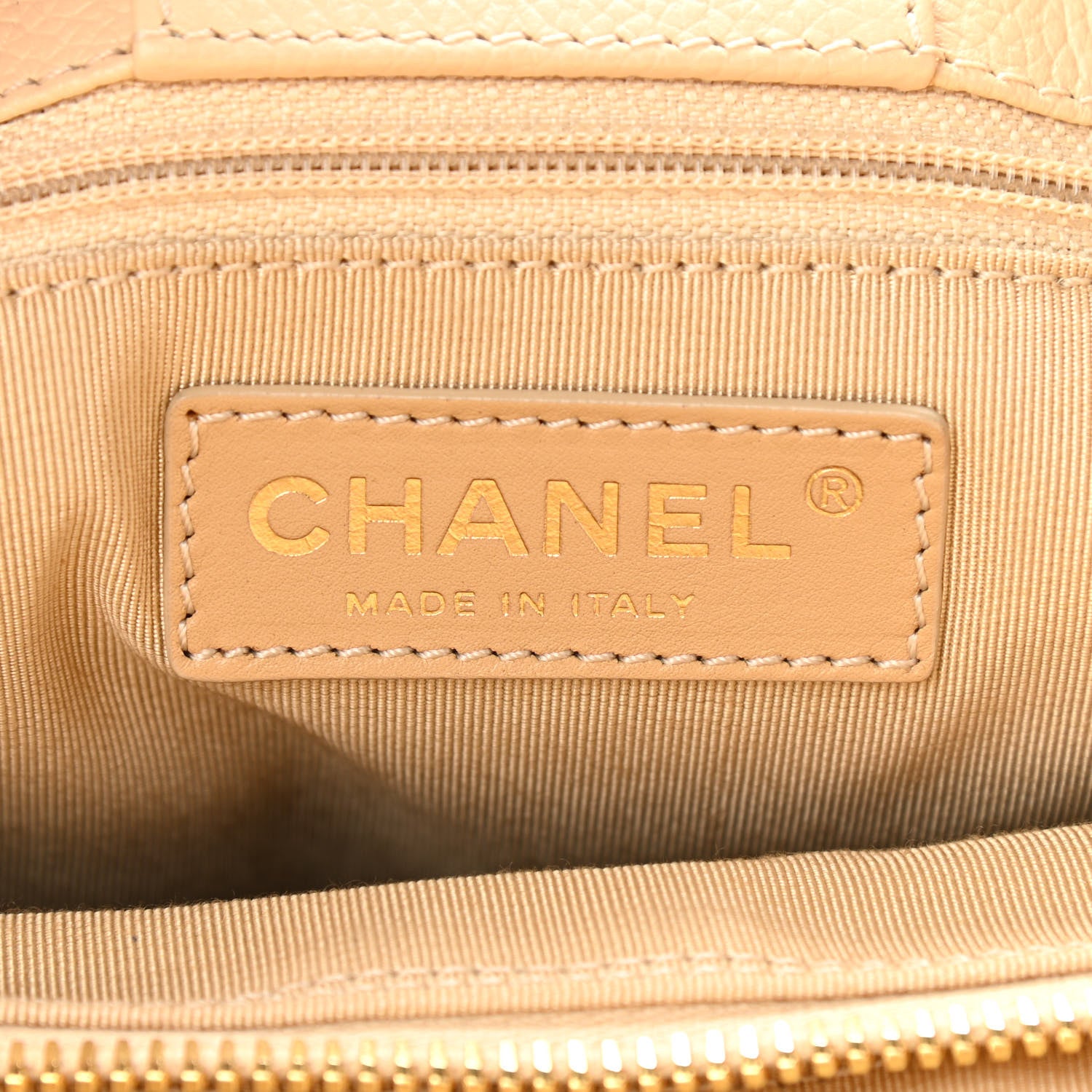 Chanel Calfskin Cerf Executive Shopper Tote Beige 6 of 10