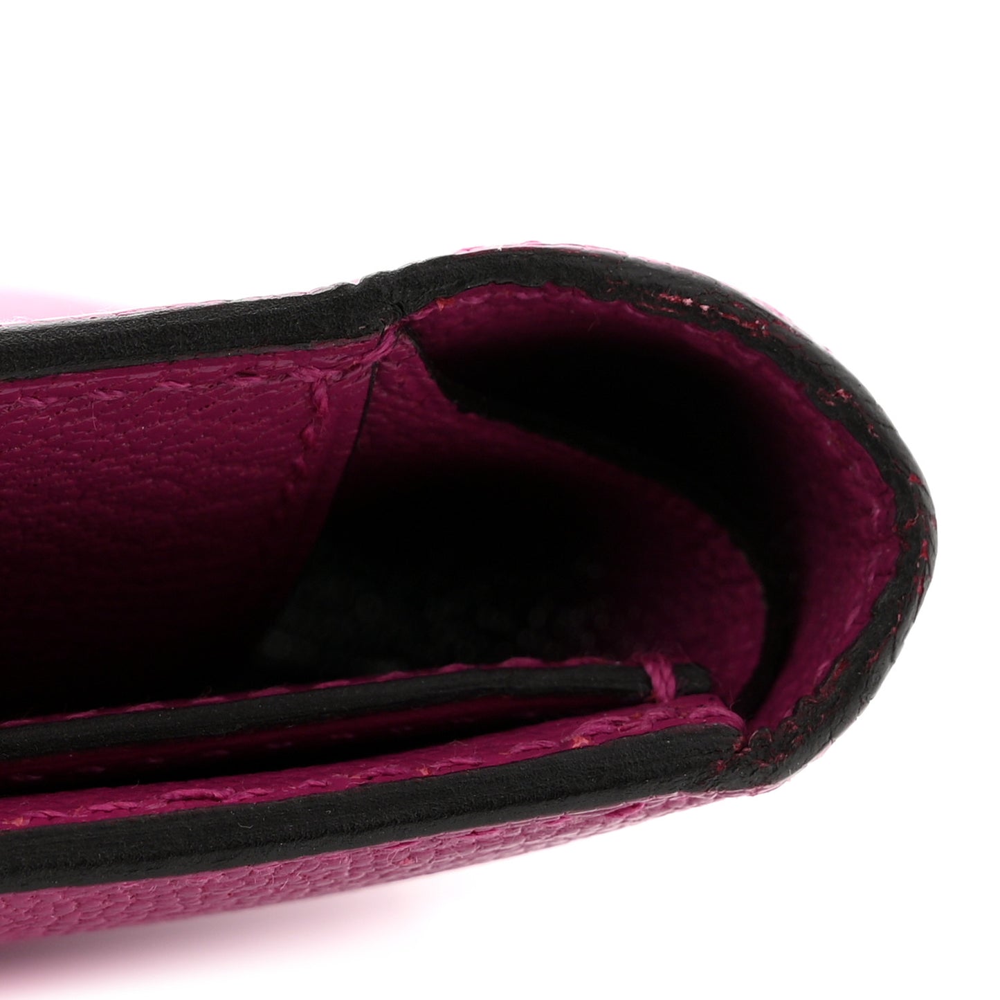 Chevre Mysore Medium Kelly Wallet Fuchsia