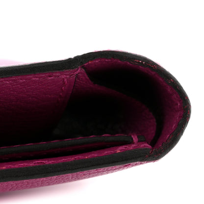 Hermes Chevre Mysore Medium Kelly Wallet Fuchsia 8 of 8