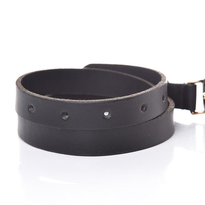 Gucci Calfskin Crystal Feline 20mm Belt 85 34 Black 4 of 8