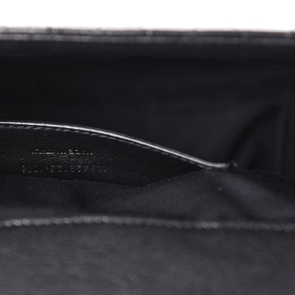 Saint Laurent Sheepskin Tri-Quilt Monogram Medium College Bag Black 10 of 11