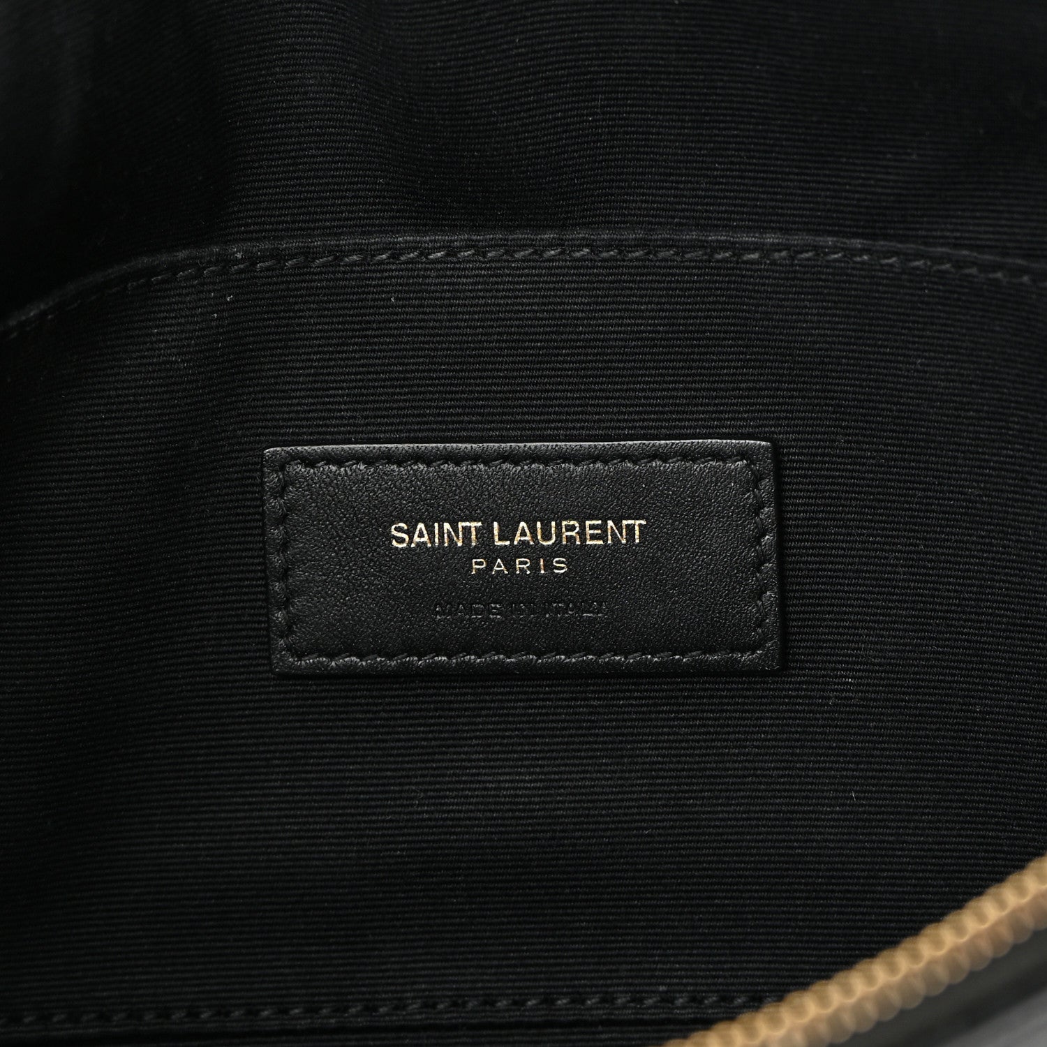 Saint Laurent Grain De Poudre Monogram Belt Bag Black 6 of 14