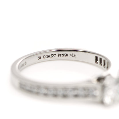 Cartier Platinum Diamond .40ct Solitaire 1895 Engagement Ring 50 5.25 6 of 7
