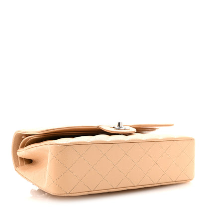 Chanel Caviar Quilted Medium Double Flap Beige 4 of 11