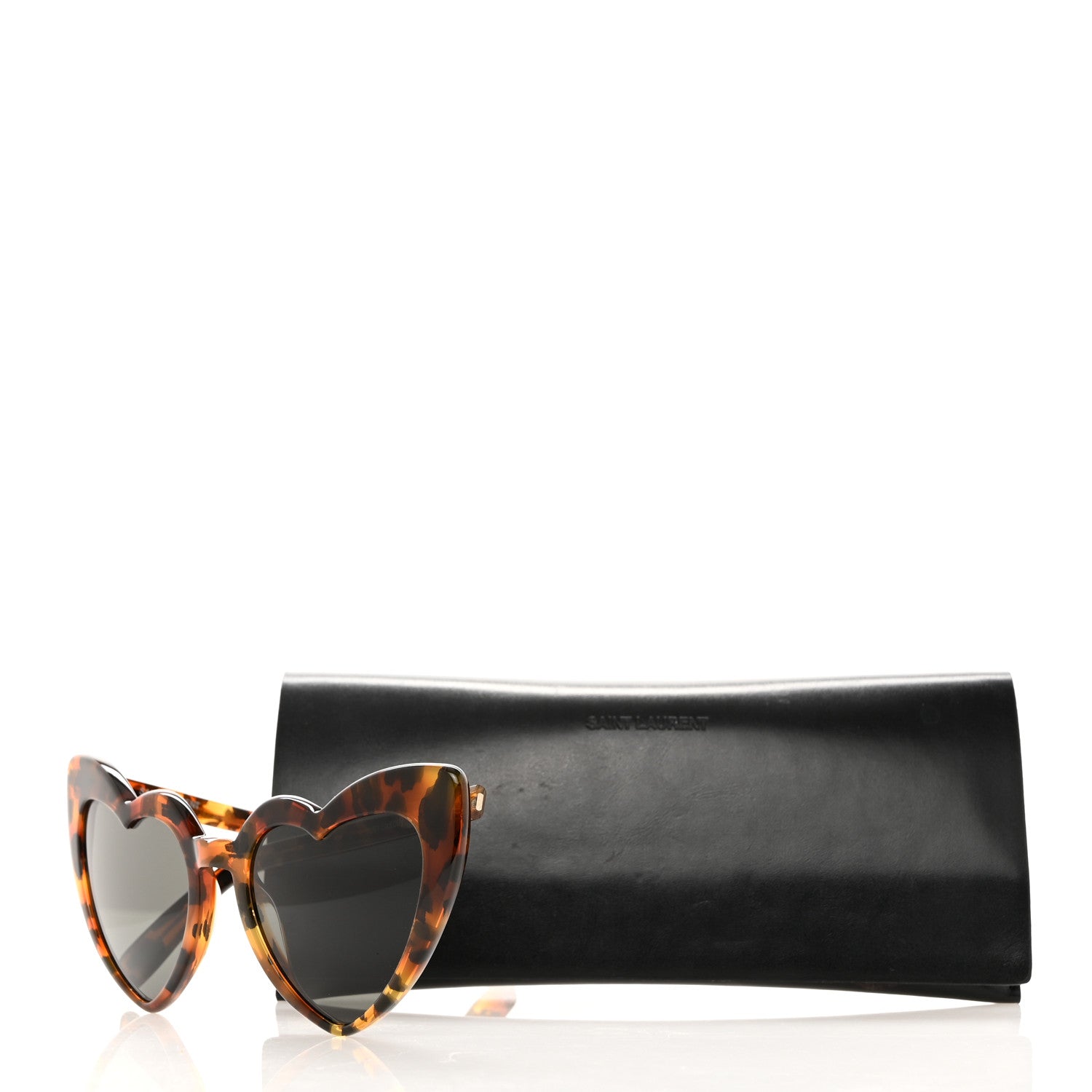 Saint Laurent Acetate Heart Frame Loulou SL181 Sunglasses Tortoise 7 of 7