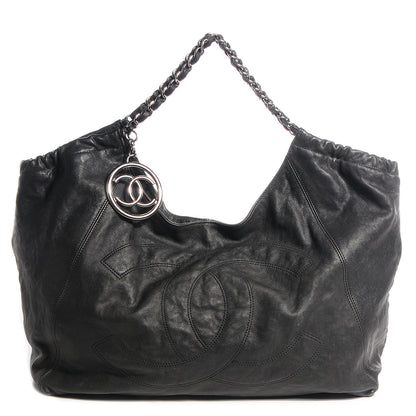 Chanel Distressed Caviar XL Coco Cabas Black 1 of 7