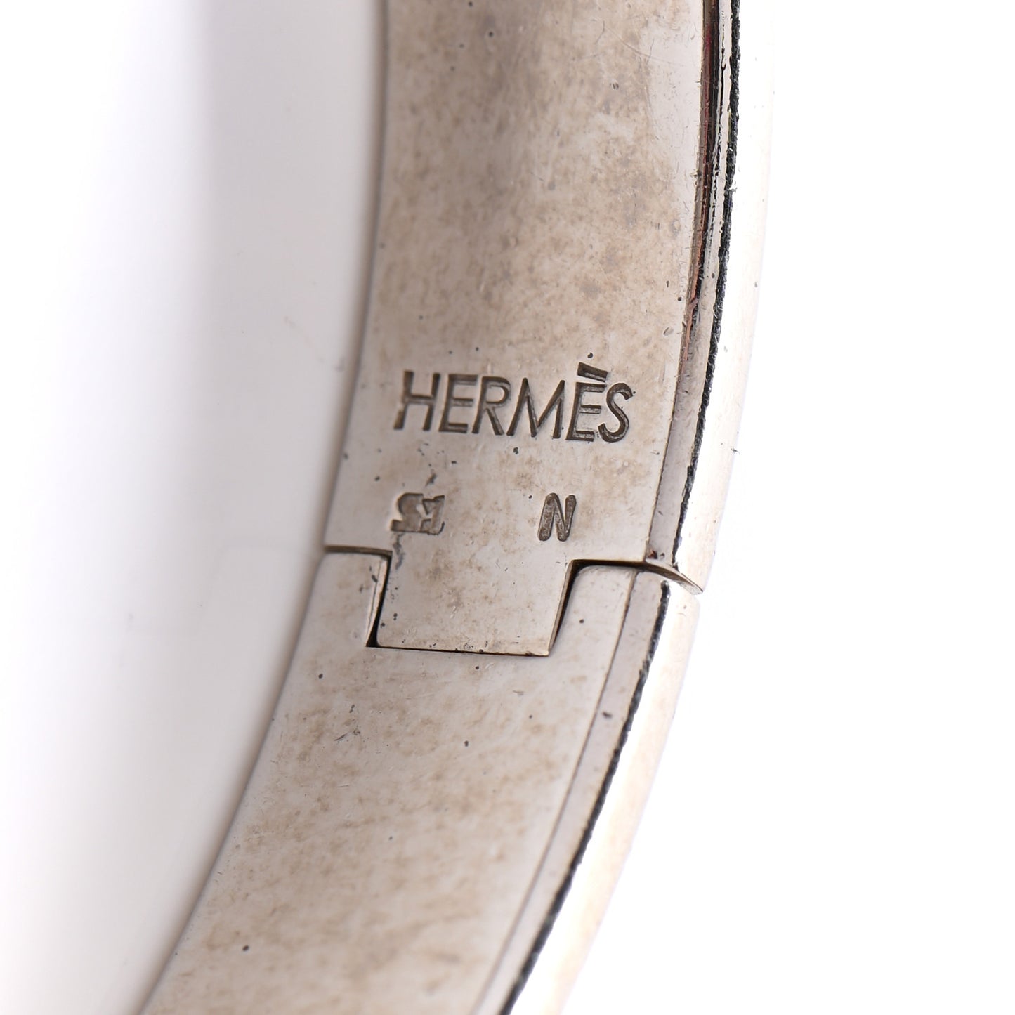 Enamel Narrow Clic Clac H Bracelet PM Black
