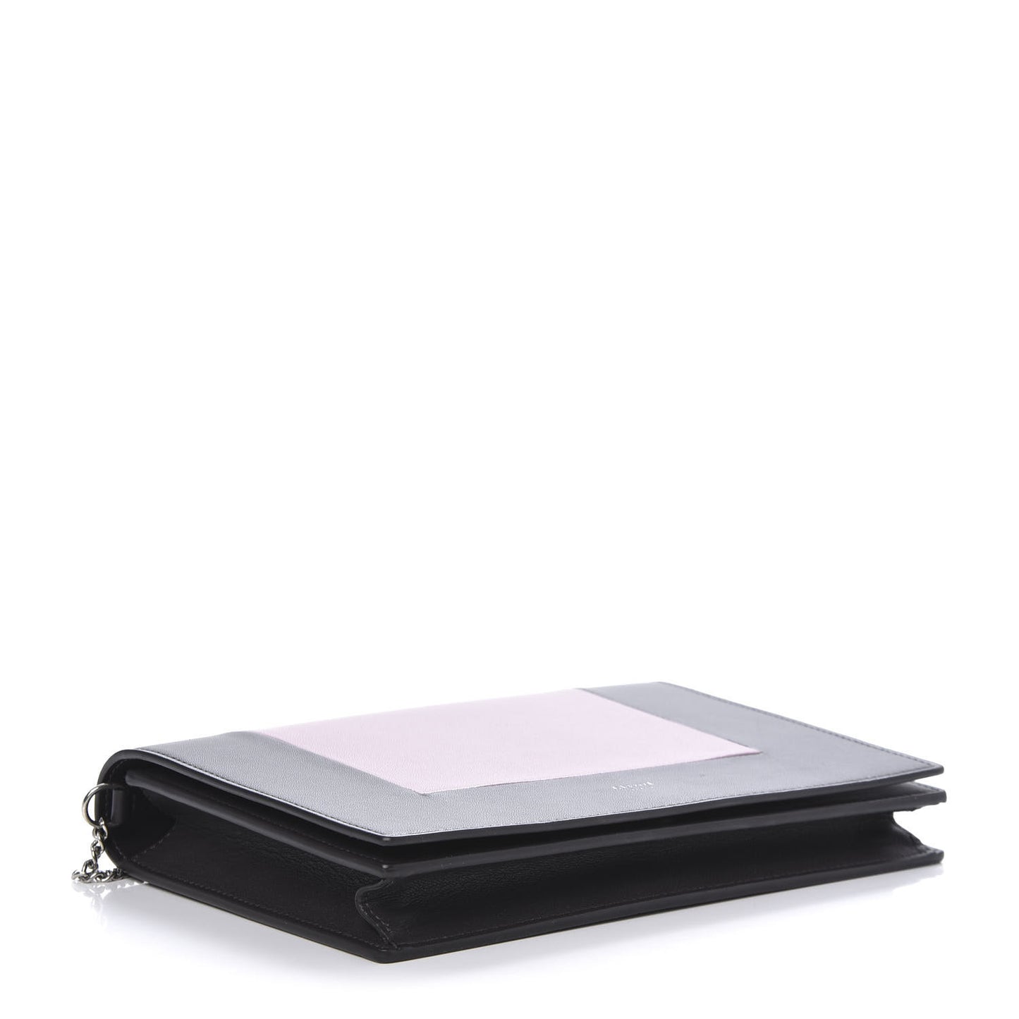 Smooth Lambskin Frame Evening Chain Clutch Liquorice Antique Rose