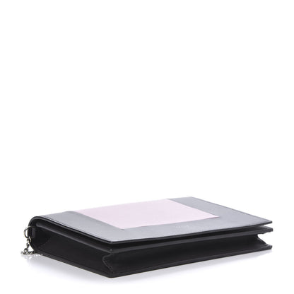 Celine Smooth Lambskin Frame Evening Chain Clutch Liquorice Antique Rose 4 of 9