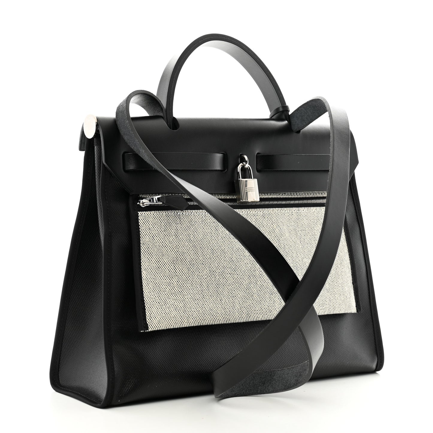 Toile H Berline Vache Hunter Herbag Zip PM 31 Black Ecru