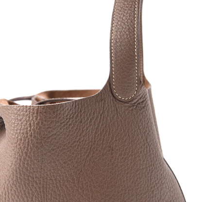 Hermes Taurillon Clemence Picotin Lock 18 PM Etoupe 9 of 13