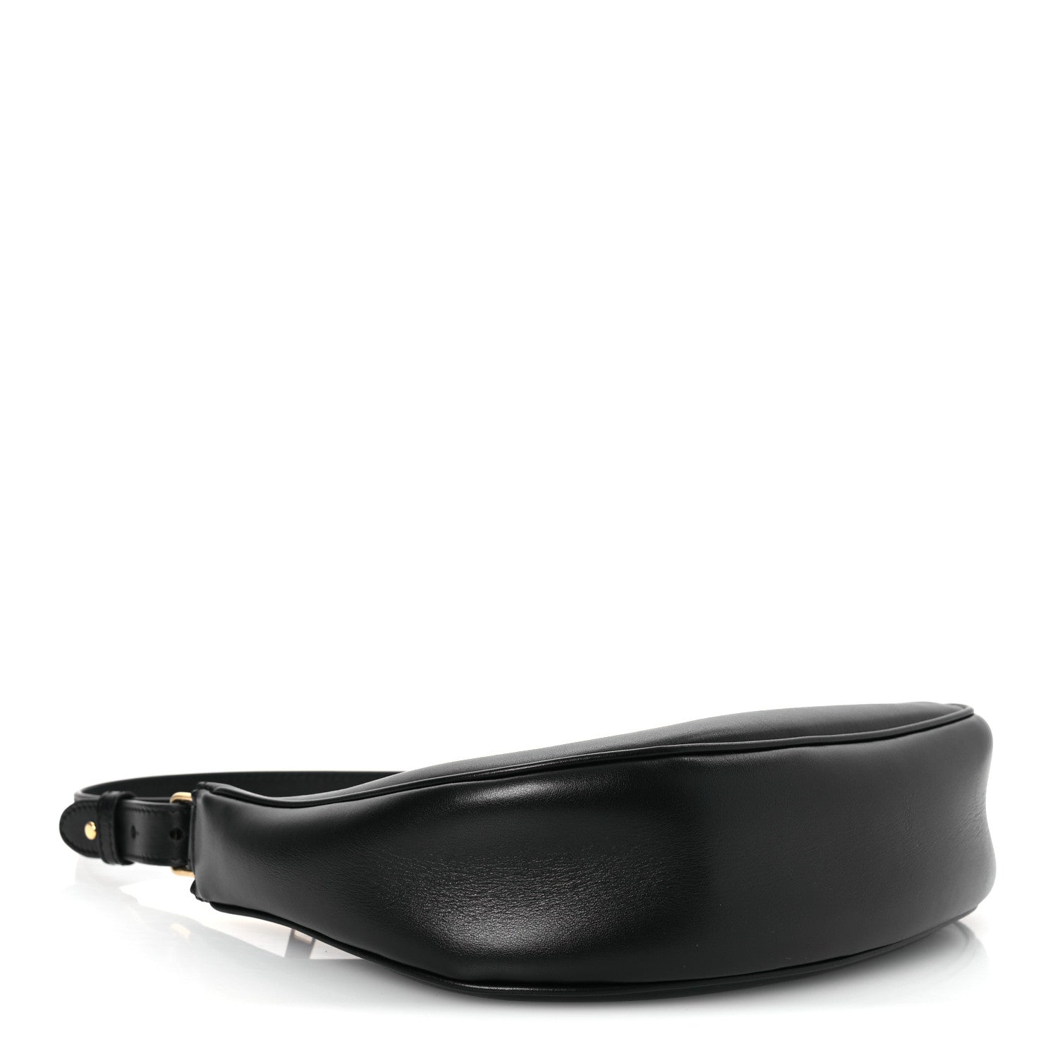 Celine Smooth Calfskin Medium Strap Ava Triomphe Shoulder Bag Black 4 of 10