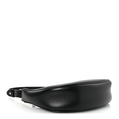 Celine Smooth Calfskin Medium Strap Ava Triomphe Shoulder Bag Black 4 of 10