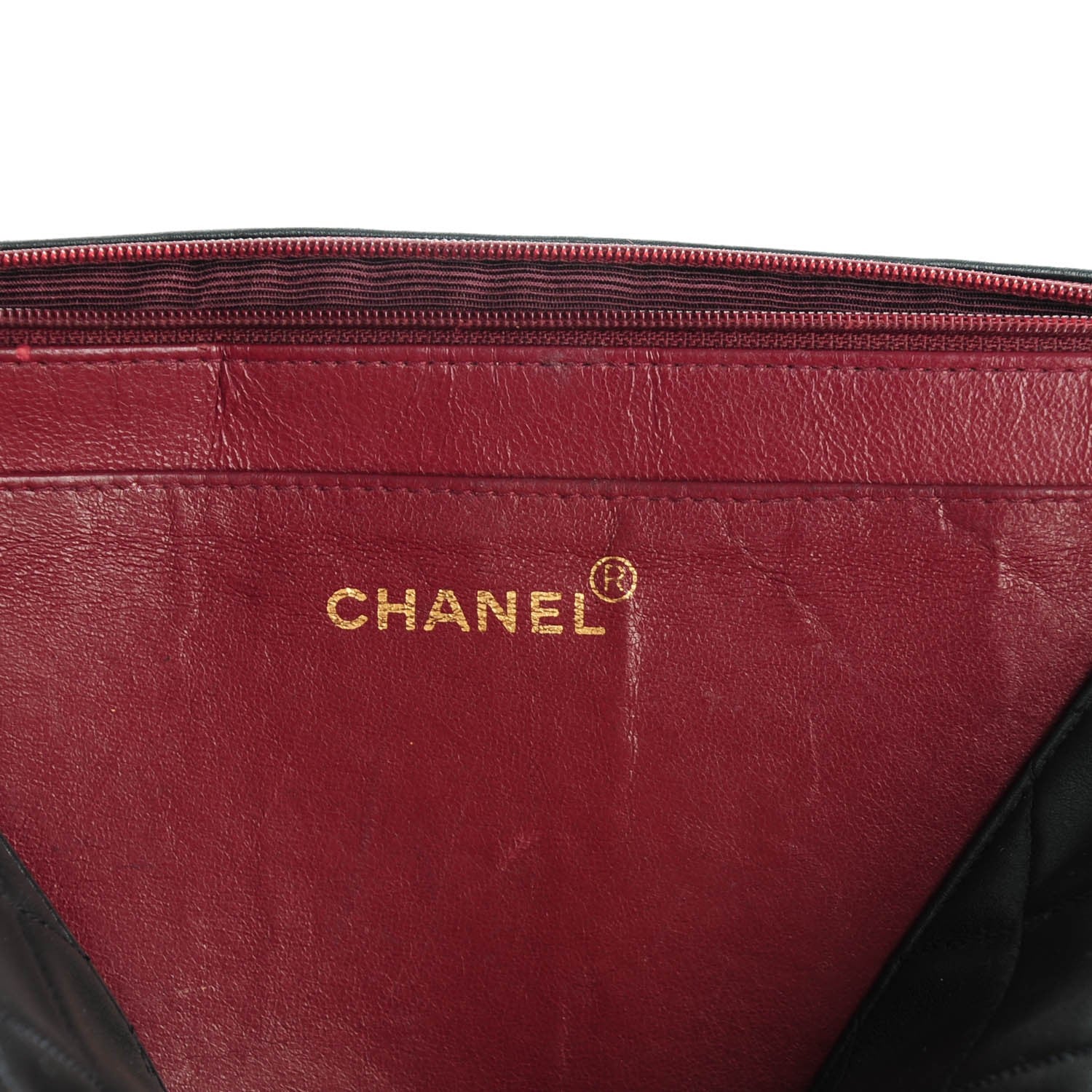 Chanel Lambskin Quilted XL Jumbo Single Flap Black 6 of 9