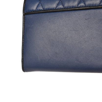 Miu Miu Nappa Quilted Flap Wallet Inchiostro 8 of 11