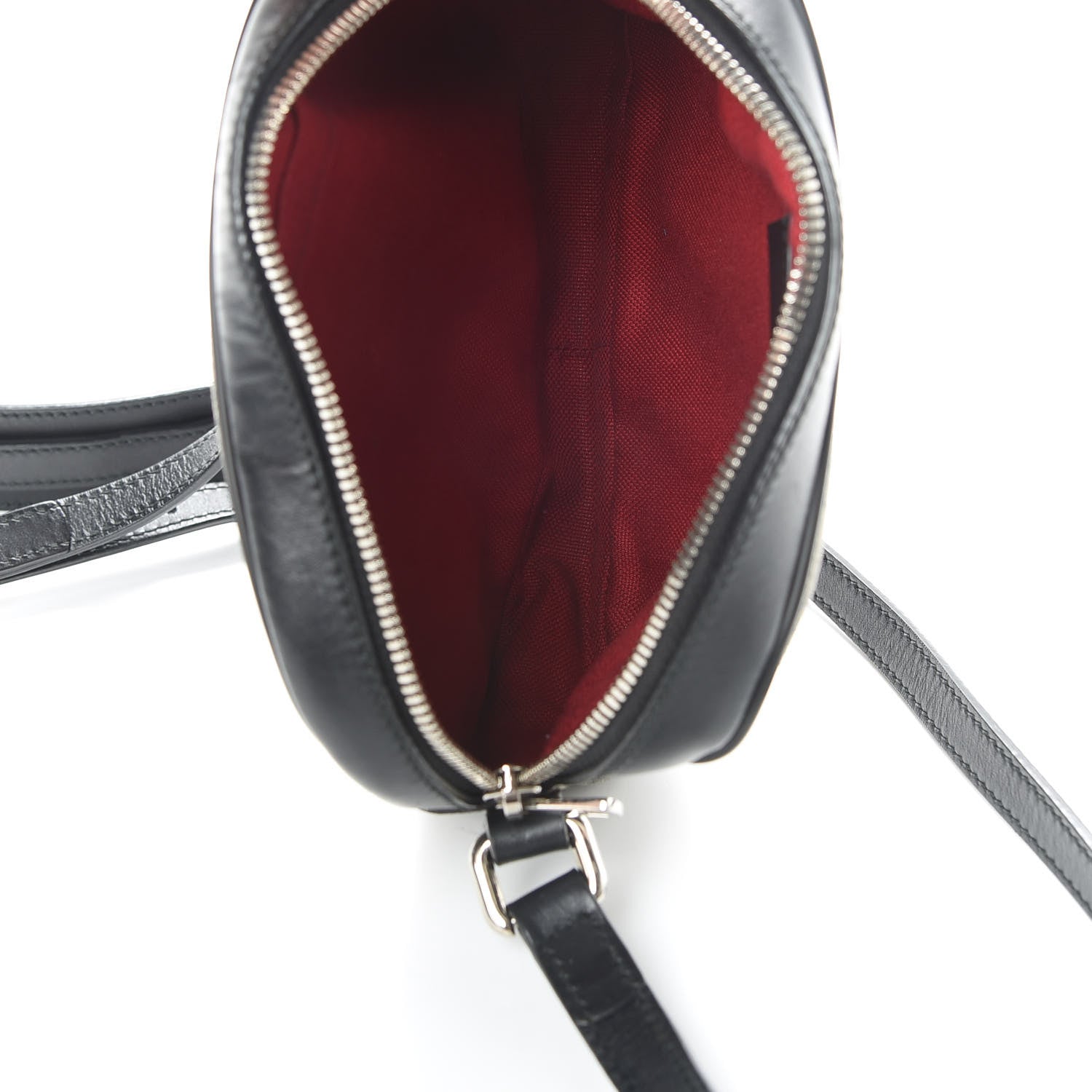 Gucci GG Supreme Monogram Web Small Shoulder Bag Black 5 of 14