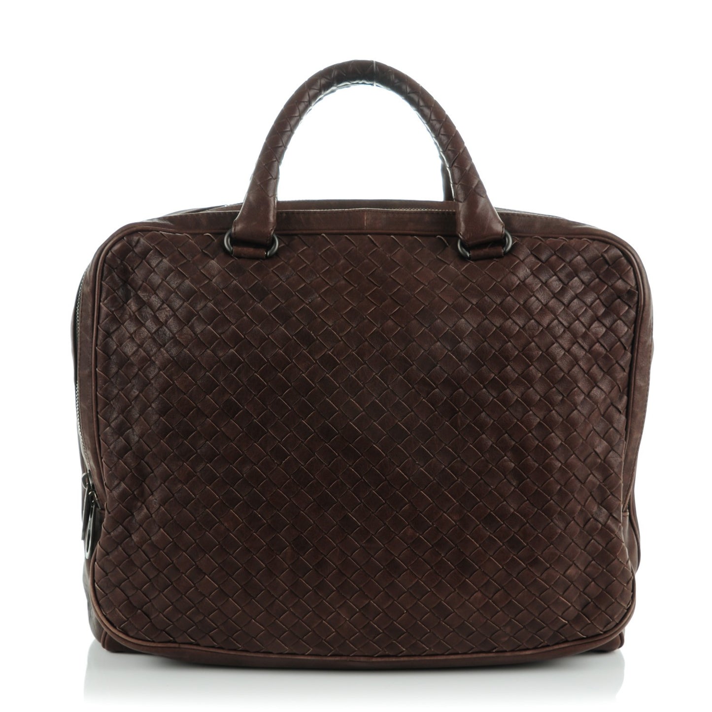 Nappa Intrecciato Business Bag Ebano