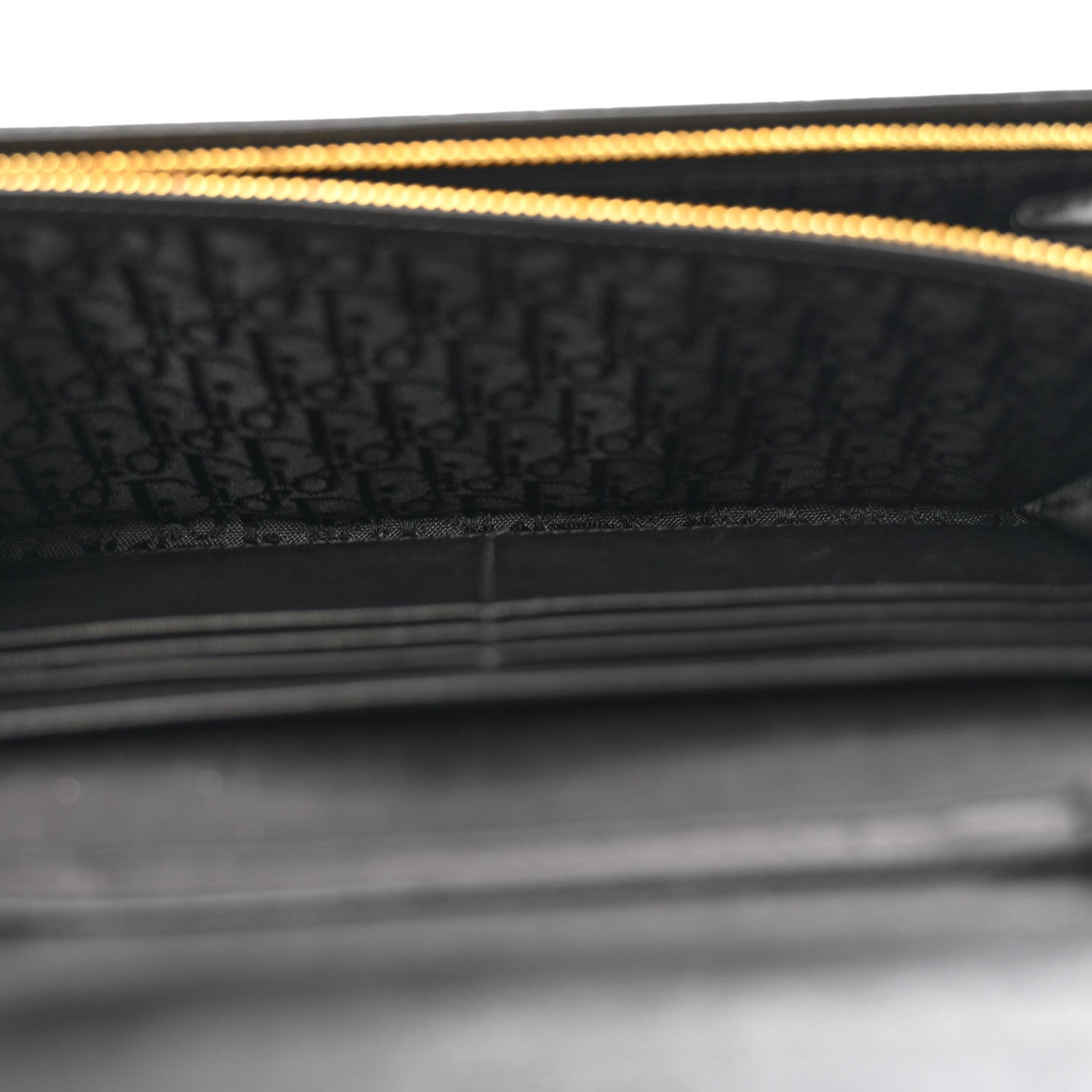 Christian Dior Lambskin Cannage Rendez-vous Chain Wallet Black 7 of 13