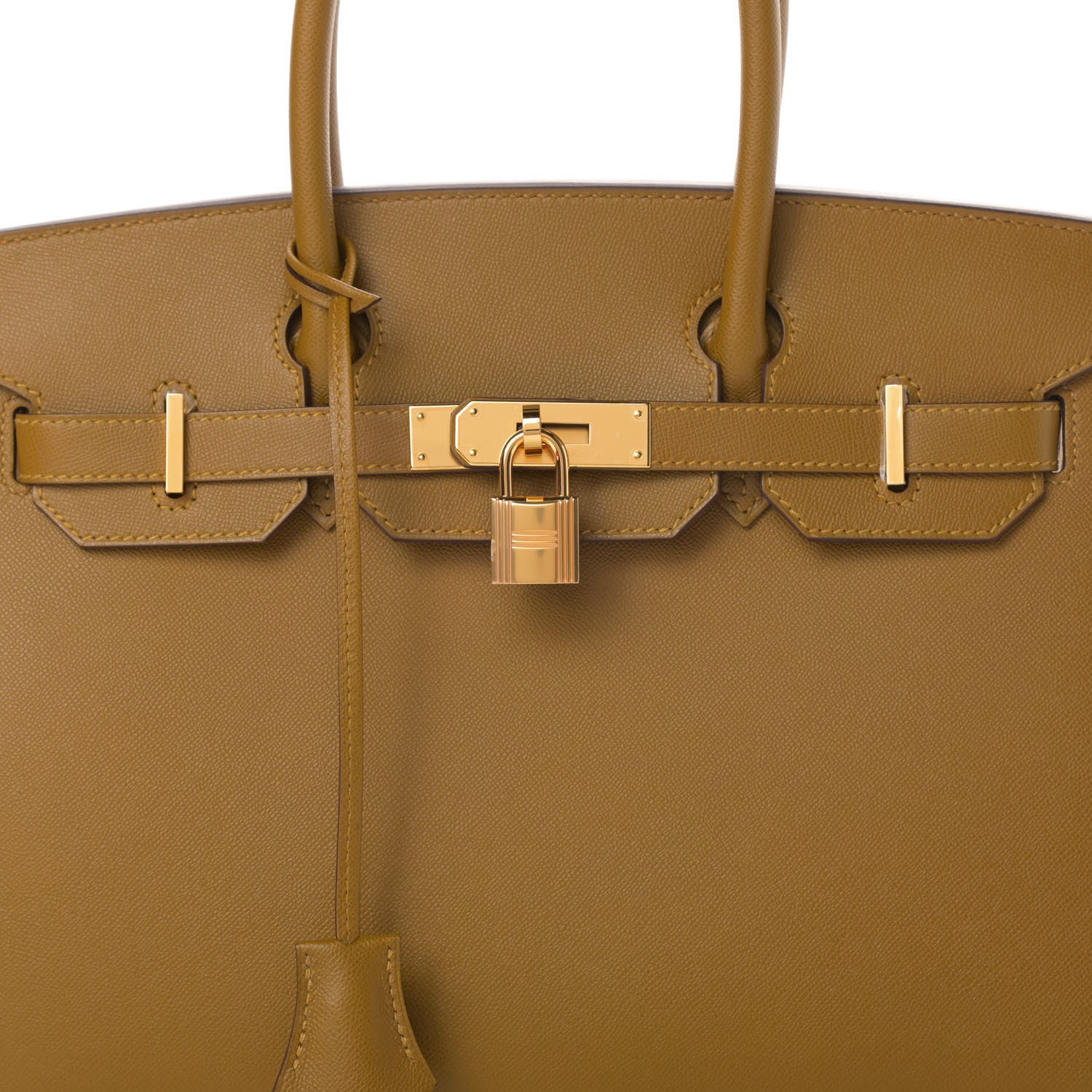 Hermes Madame Calfskin Birkin Sellier 30 Bronze Dore 8 of 11