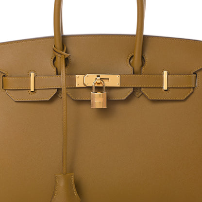 Hermes Madame Calfskin Birkin Sellier 30 Bronze Dore 8 of 11