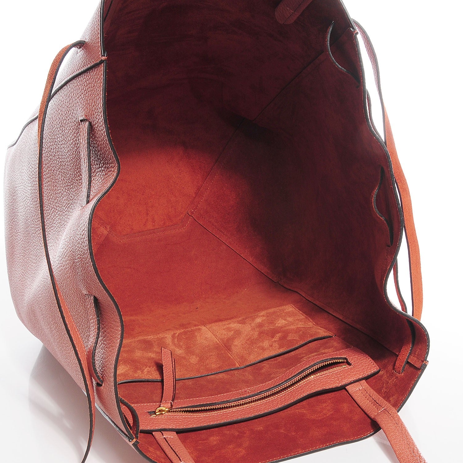 Celine Soft Grained Calfskin Medium Cabas Phantom Terracotta 5 of 8