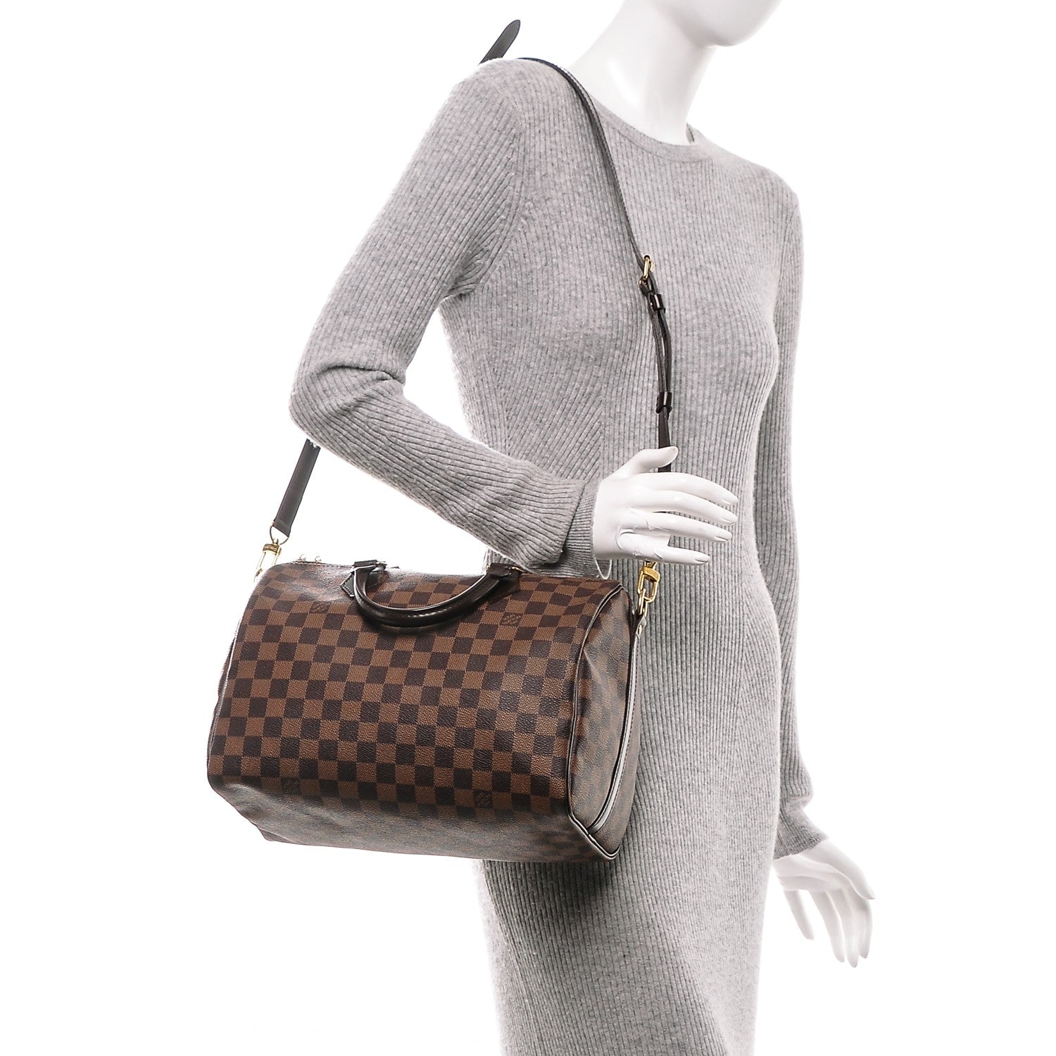 Louis Vuitton Damier Ebene Speedy Bandouliere 30 2 of 7