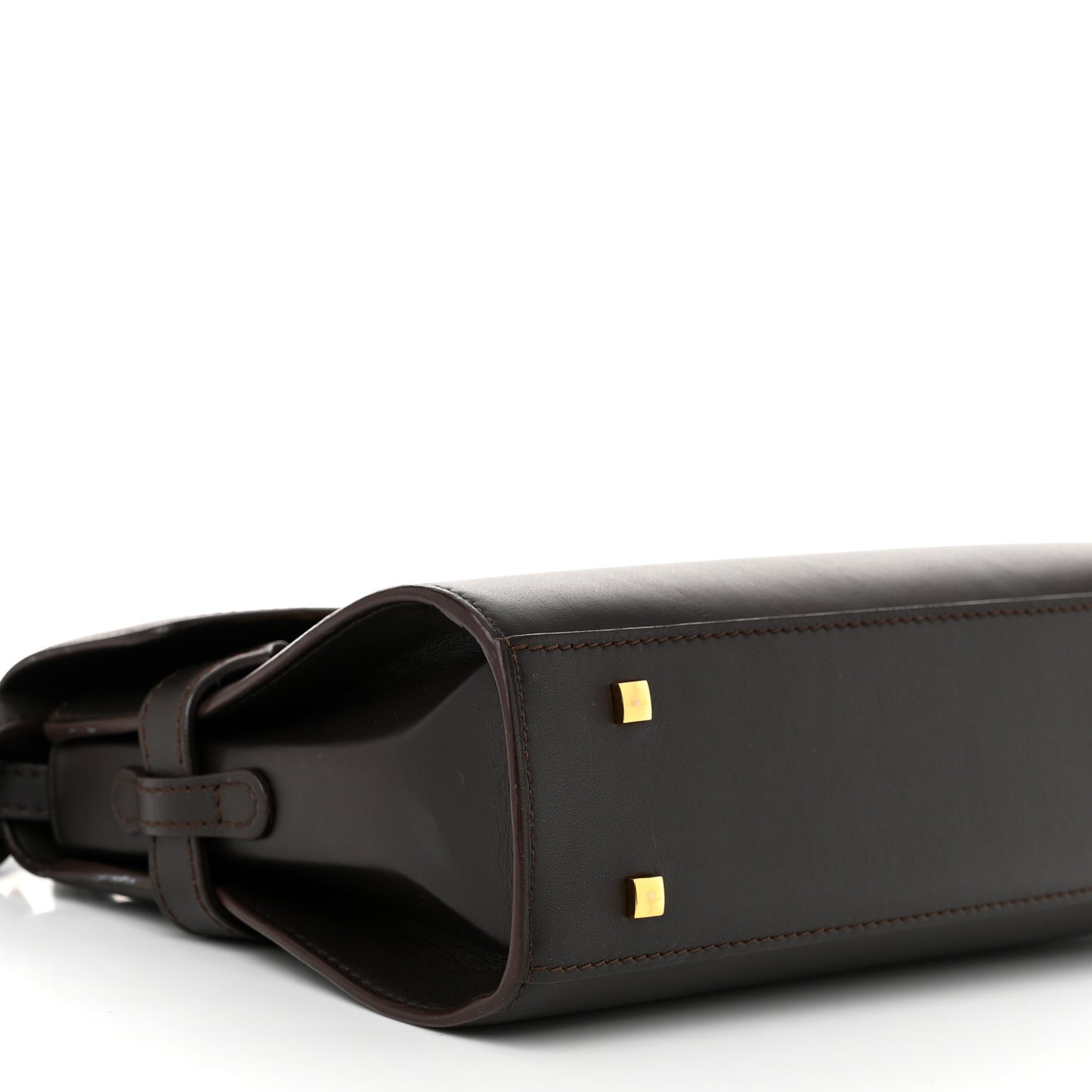 Smooth Calfskin Mini Tempete Satchel Brown