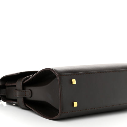 Delvaux Smooth Calfskin Mini Tempete Satchel Brown 9 of 10