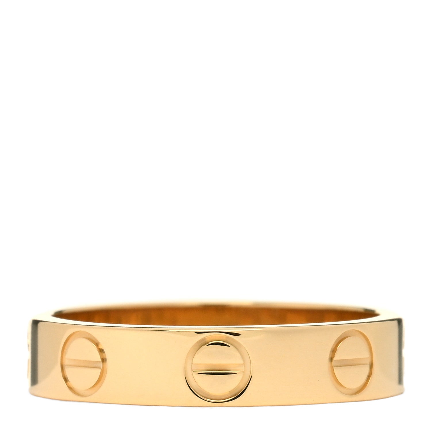 Cartier 18K Yellow Gold 3.5mm LOVE Wedding Band Ring 46 3.75 1 of 5