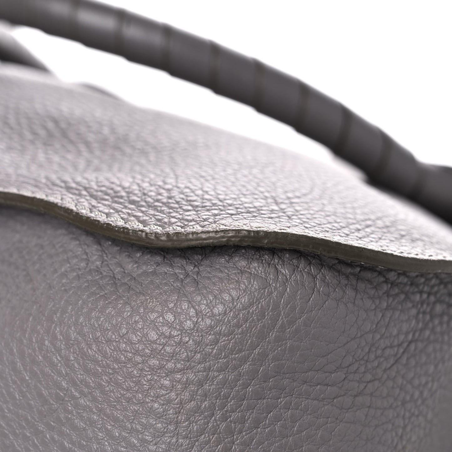 Calfskin Large Marcie Satchel Cashmere Grey