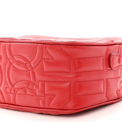 Salvatore Ferragamo Calfskin Quilted Gancini Camera Bag Red 8 of 8