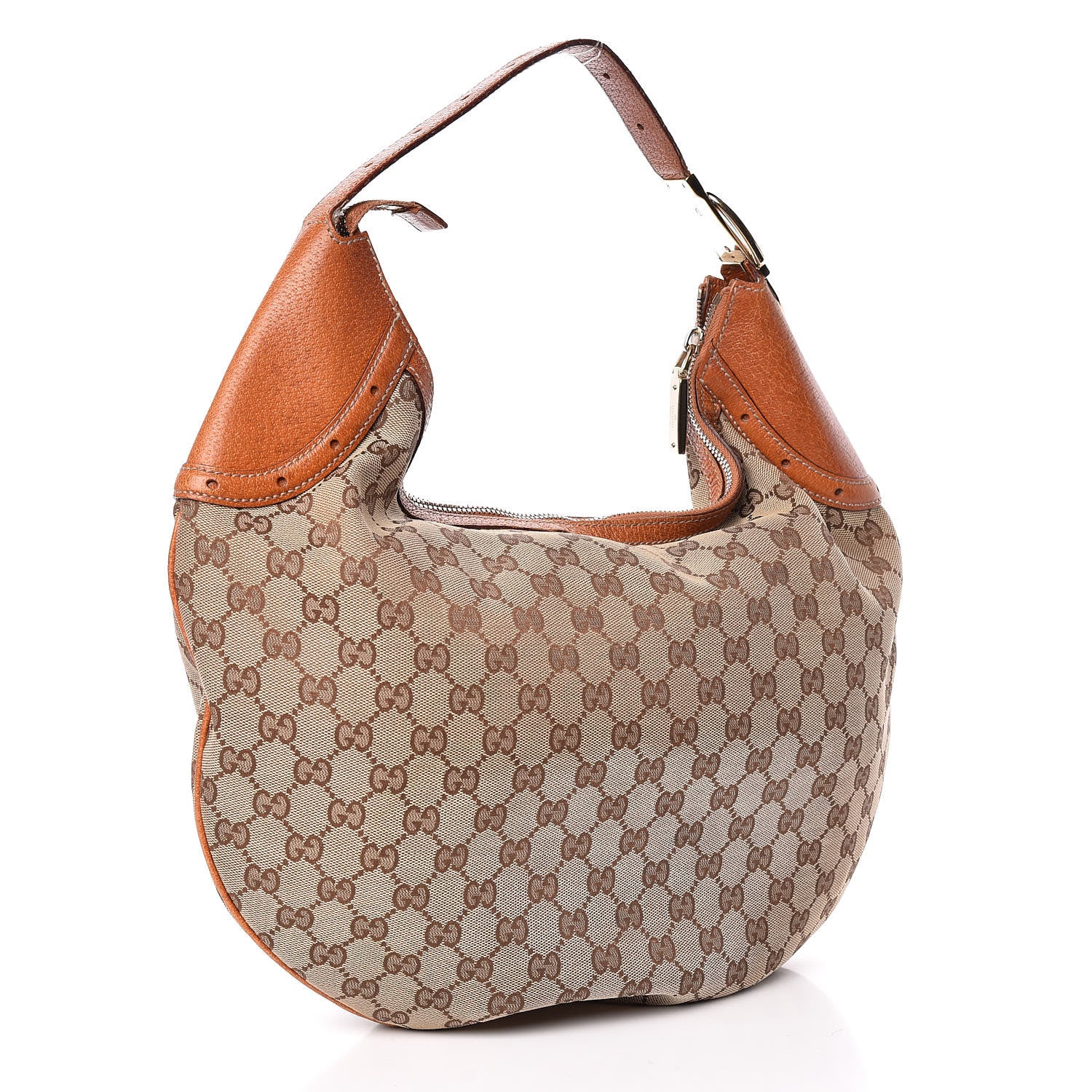 Gucci Monogram Glam Hobo Tan 3 of 11