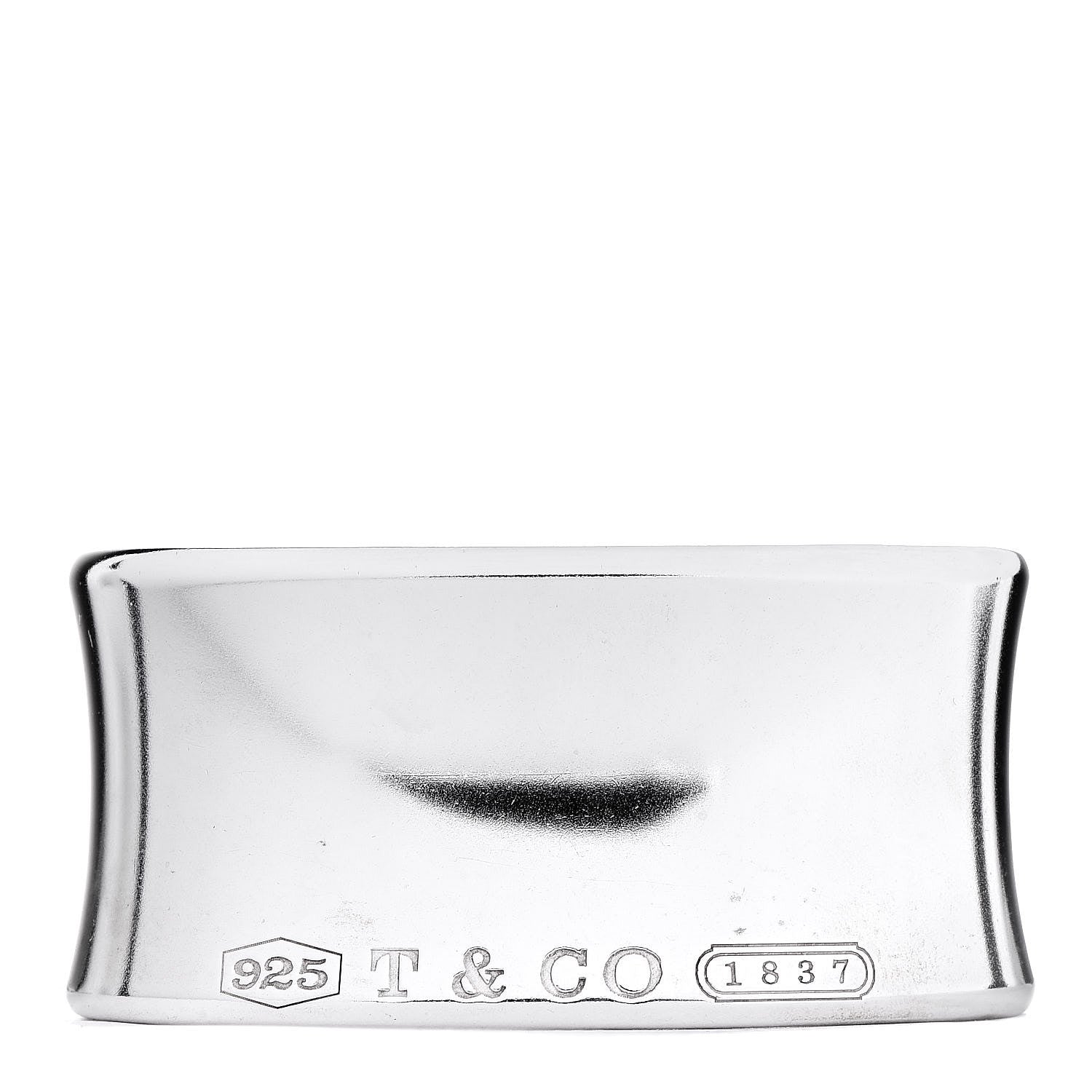 Tiffany Sterling Silver Wide 1837 Cuff Bracelet 1 of 4