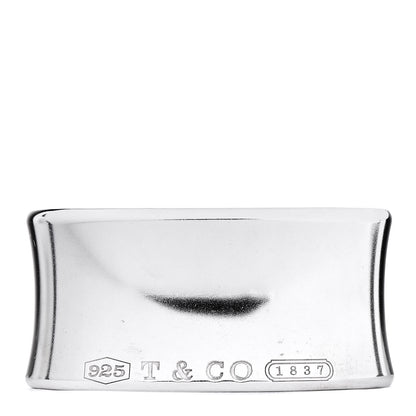 Tiffany Sterling Silver Wide 1837 Cuff Bracelet 1 of 4