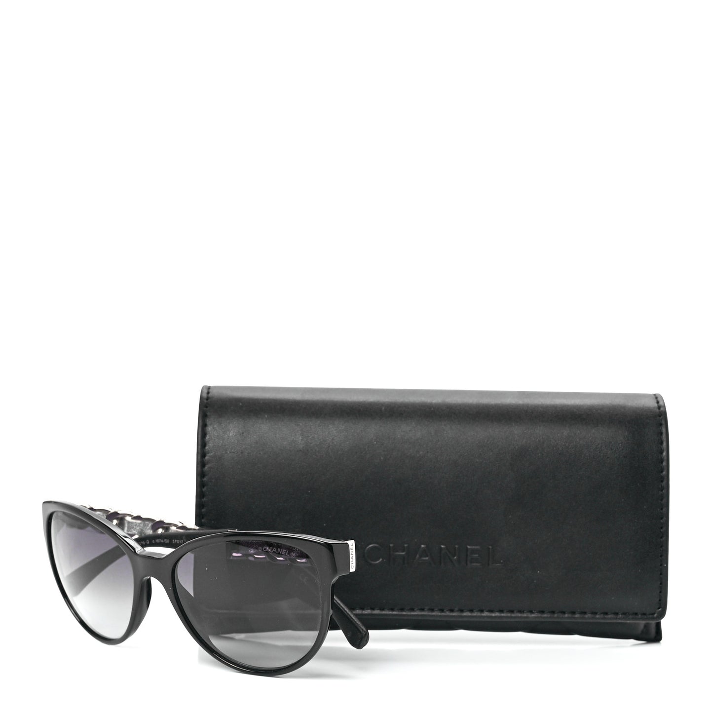 CC Chain Sunglasses 5215Q Black