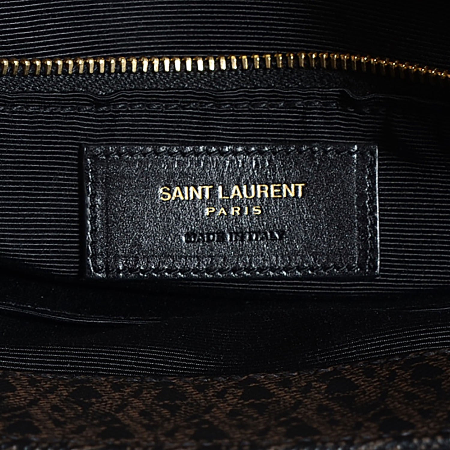 Saint Laurent Toile Classic Monogram Flap Front Messenger Bag Black 6 of 9