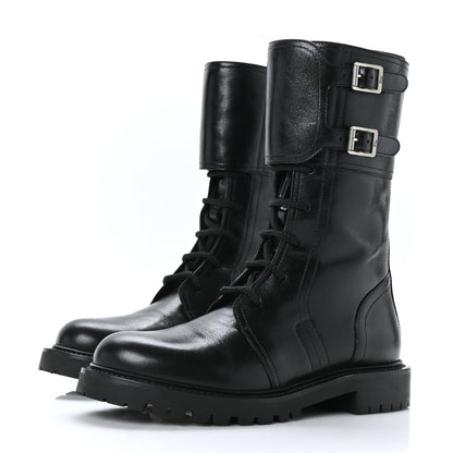 Christian Dior Calfskin Ground Low Boot 36.5 Black 3 of 8