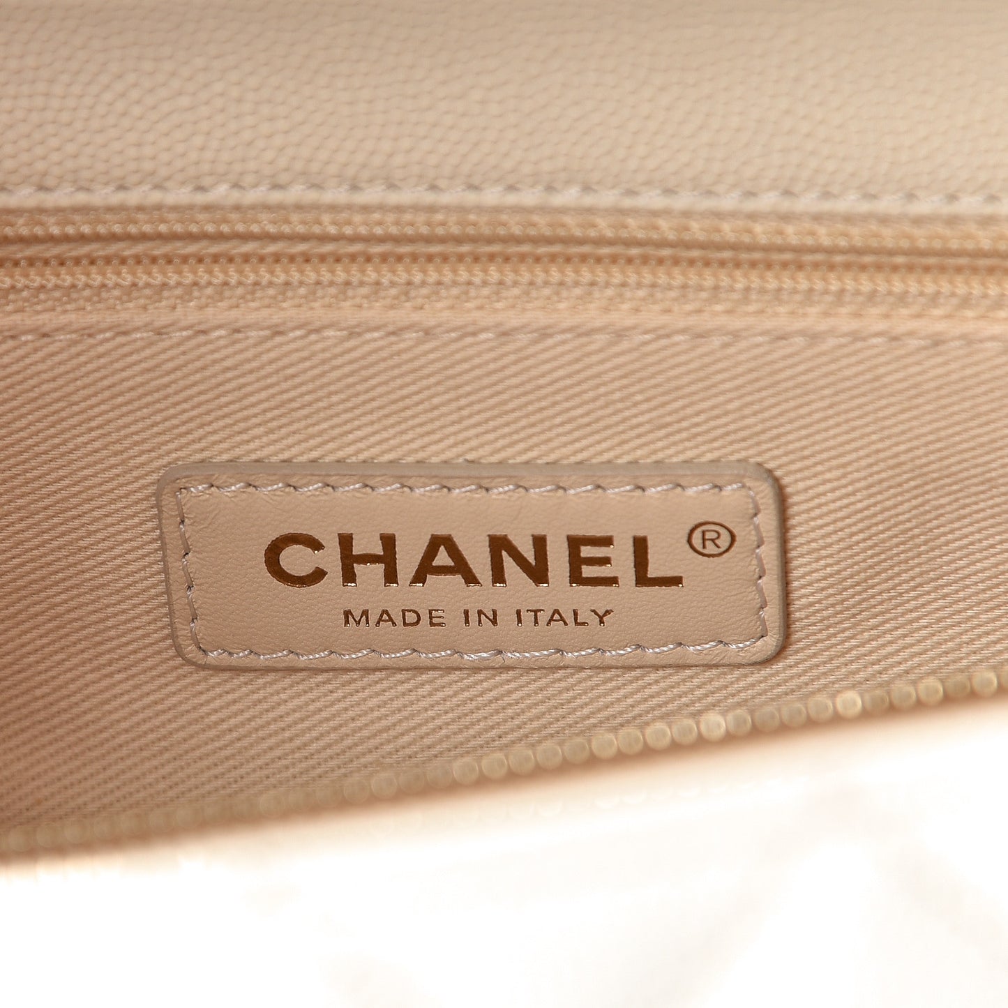 Caviar Quilted Small Coco Handle Flap White