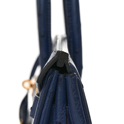Hermes Ostrich Birkin 30 Bleu Iris 15 of 30